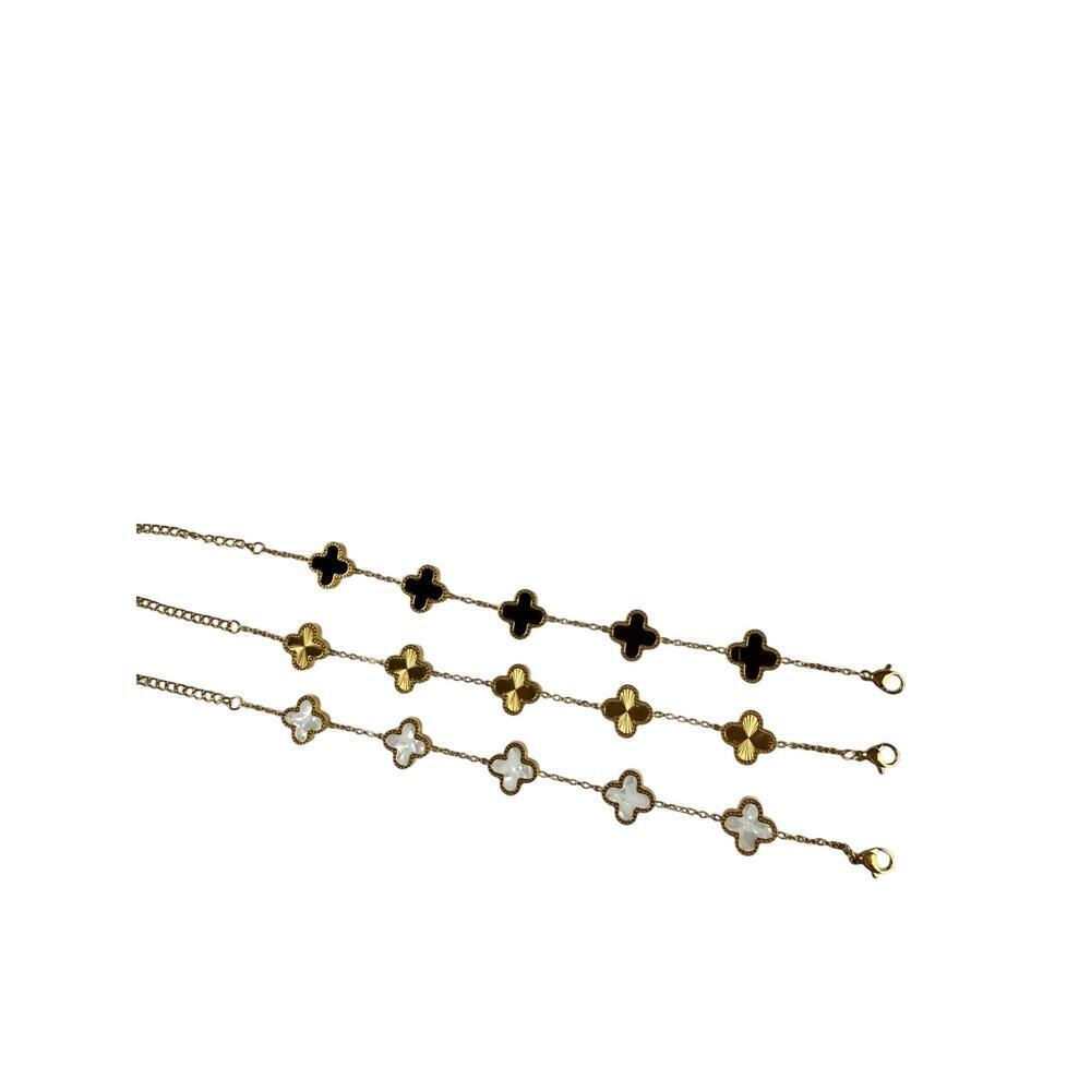 Tarnish Free Stainless Steel Clover Bracelets